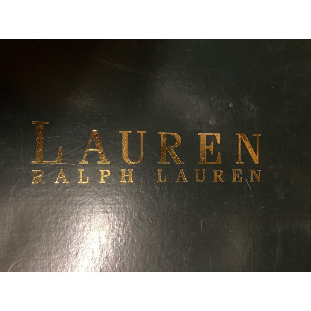 Lauren Ralph Lauren Shira Booties in Dark Snuff Oily Nubuck  Size 10B New In Box - Picture 8 of 9